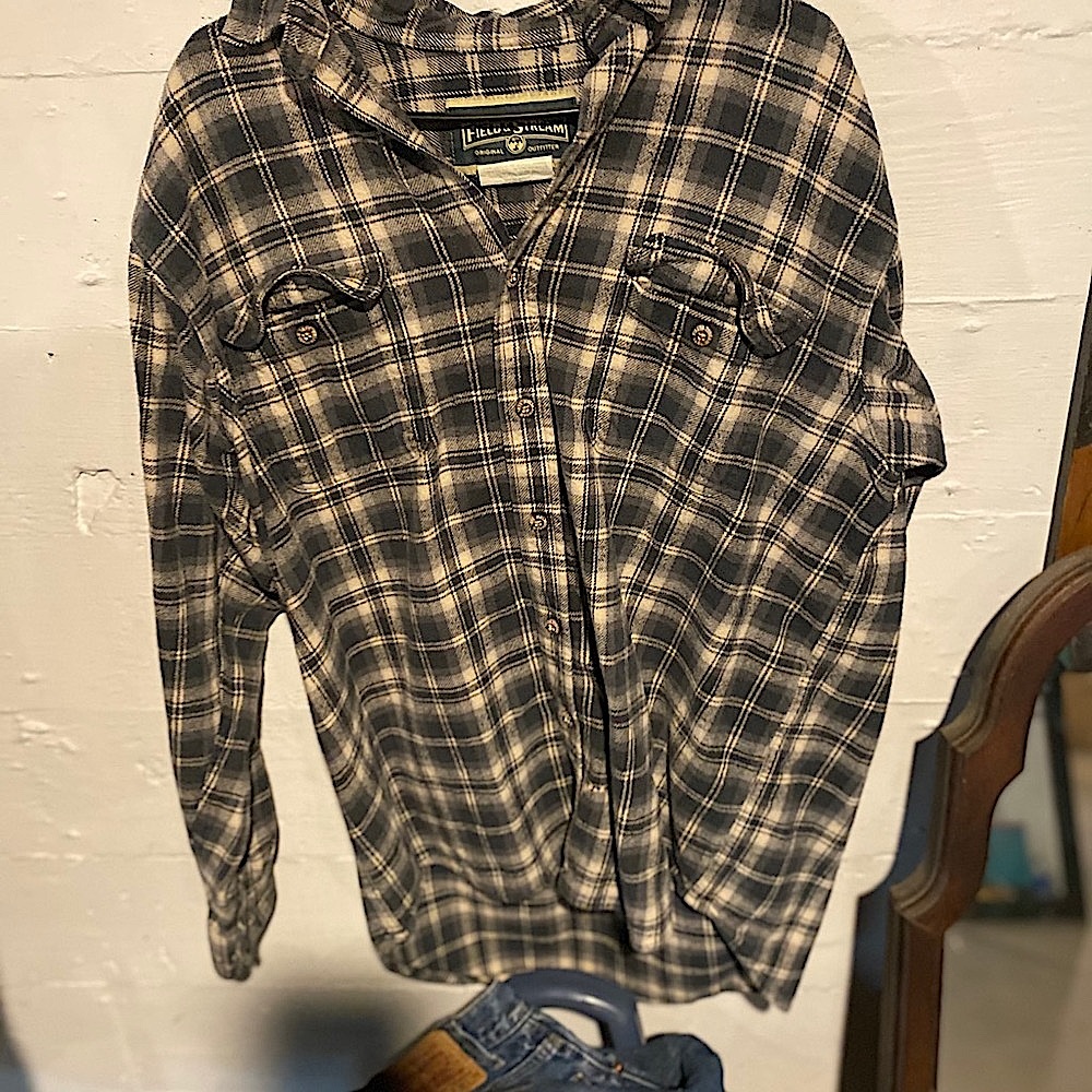 Field and stream large plaid button up